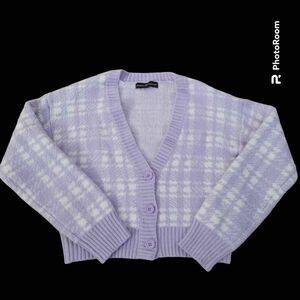 Junior's Size Small Almost Famous Cropped Cardigan